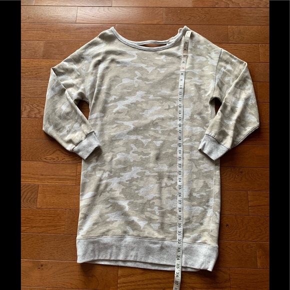 ❤️GAP PULLOVER SWEATSHIRT DRESS/TUNIC TOP-CAMO-M❤️ - Picture 6 of 11